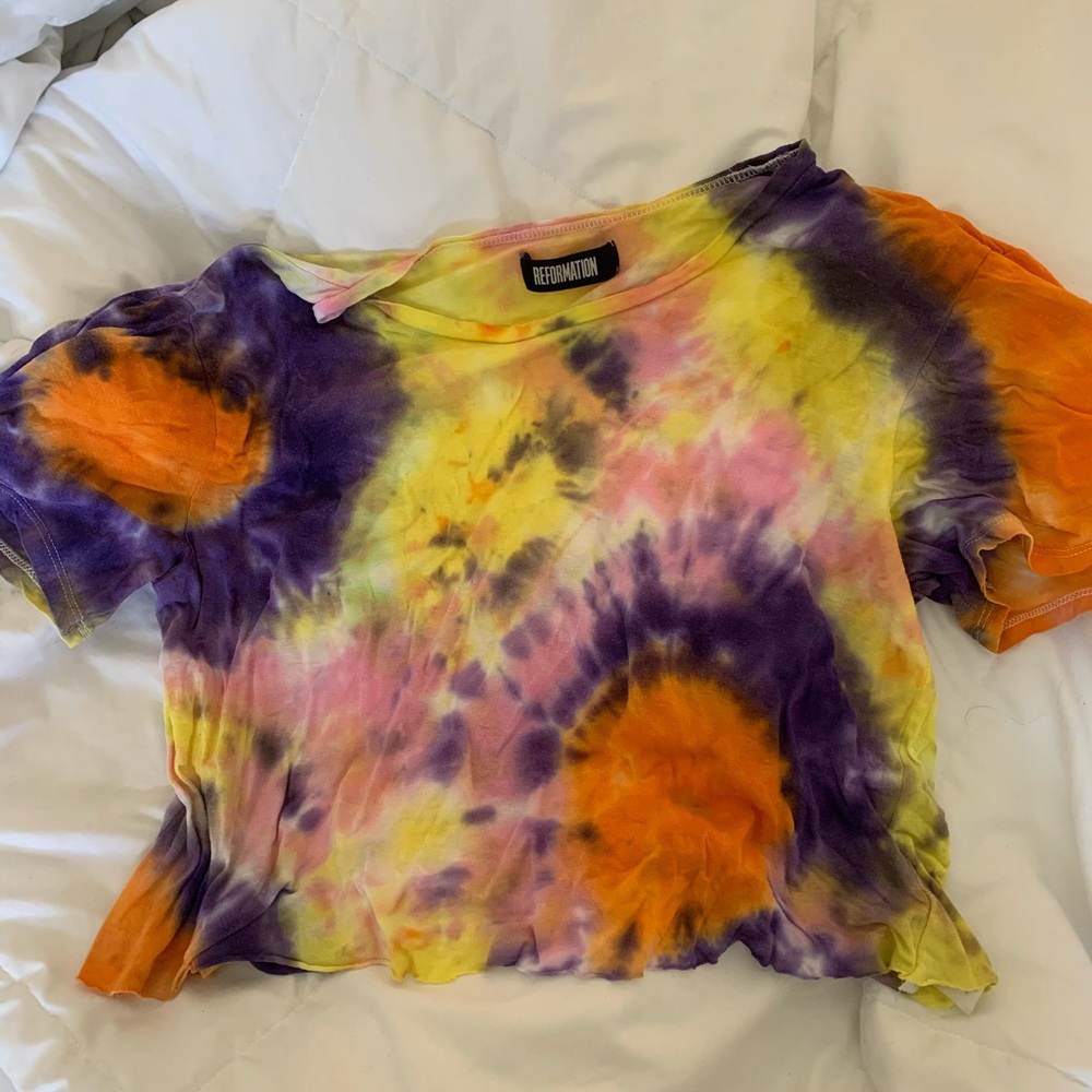 Reformation tie dye tee